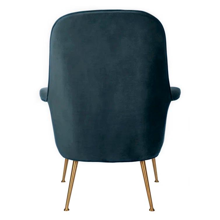 Everly Quinn Velvet Armchair