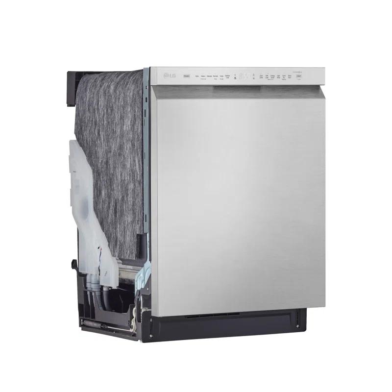 LG LG 24 in. PrintProof Stainless Steel Front Control Dishwasher with QuadWash, 3rd Rack & Dynamic Dry, 48 dBA LDFN4542S