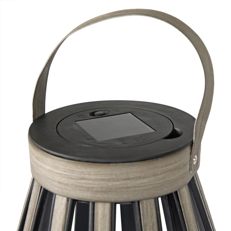 Alpine Solar Decorative Plastic Lantern w/ LED Light