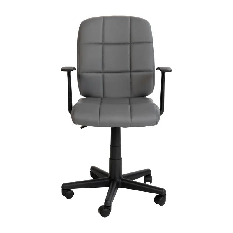 ColorLife Bonavant Mid-Back Quilted Vinyl Swivel Task Office Chair