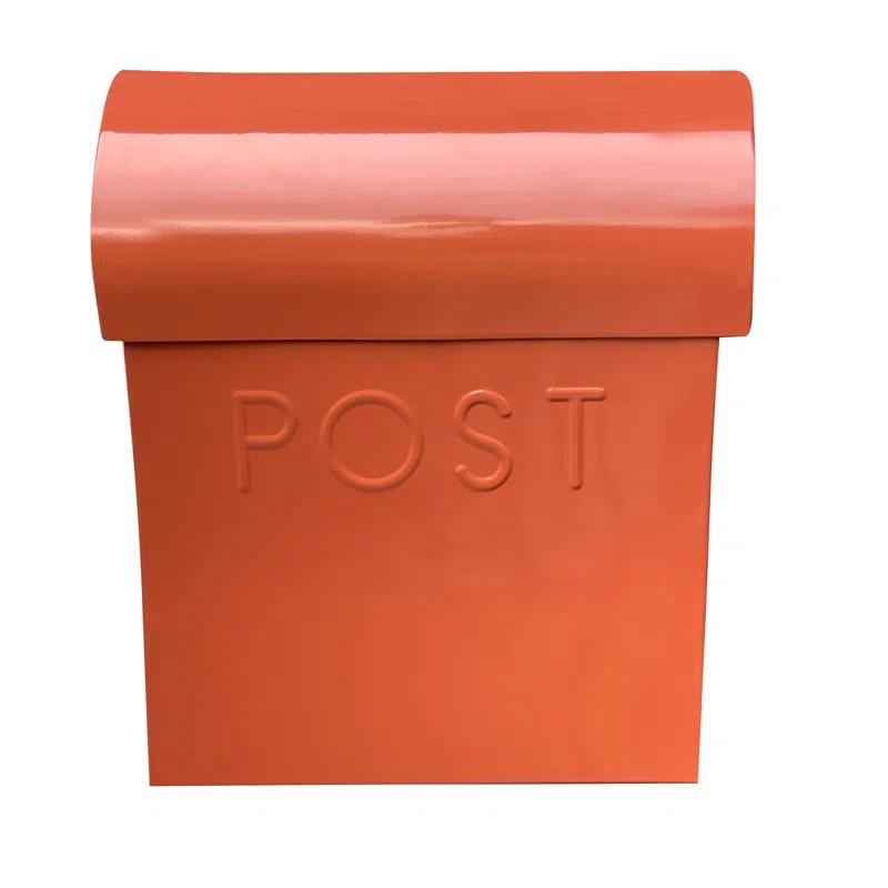 NACH Vicki Euro Farmhouse Max Water and Rust Protection Post Wall Mounted Mailbox