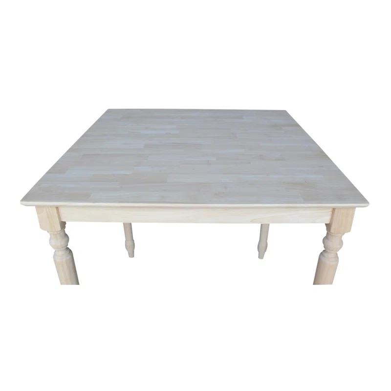 International Concepts Turned Solid Wood Top Dining Table