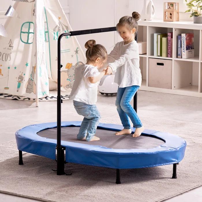 VEVOR 56" Trampoline for Kids Foldable Mini Toddler Trampoline Indoor Outdoor