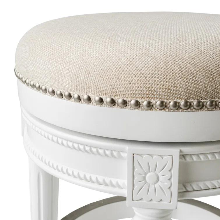 Maven Lane Maven Lane Pullman Backless Stool with Fabric Upholstery