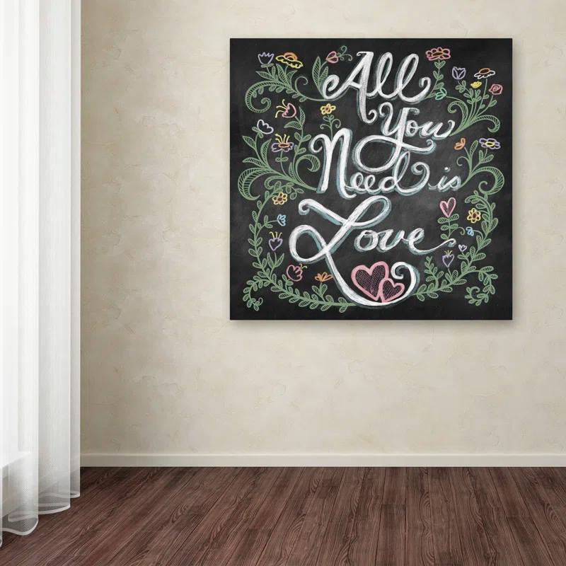 Trademark Fine Art Elizabeth Caldwell " All You Need Is Love " by Elizabeth Caldwell