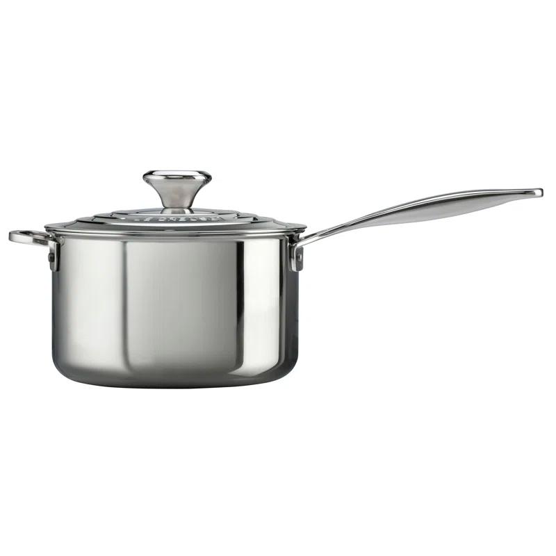 Le Creuset Le Creuset Stainless Steel Saucepan with Lid