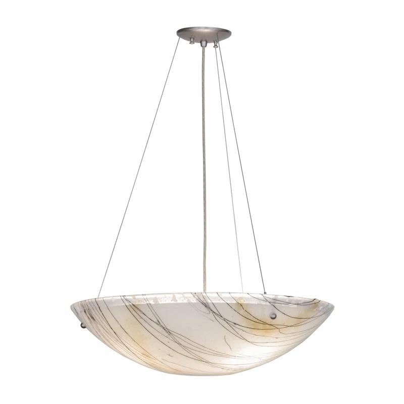 Metro Fusion 3 - Light Brushed Nickel Unique/Statement Pendant