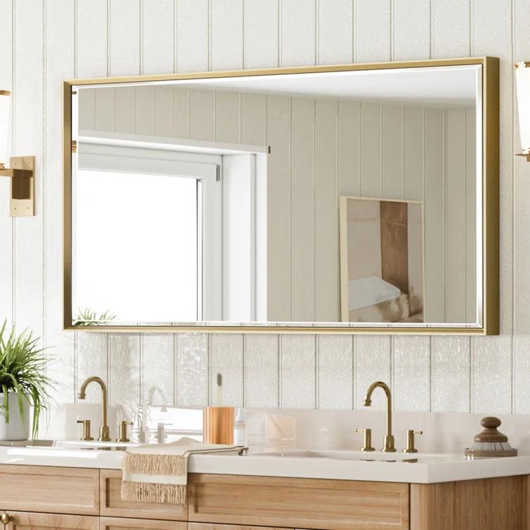 Latitude Run® Lohoski Decorative Wall Mirror Beveled Design, Bathroom Vanity Mirror Accent Mirror Finish & Reviews | Wayfair