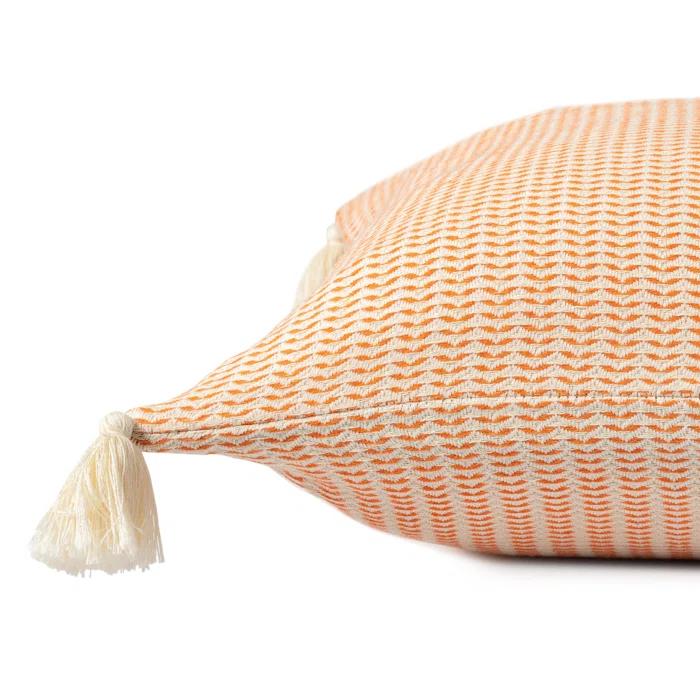 Brenly Turkish Cotton Striped Square Throw Pillow
