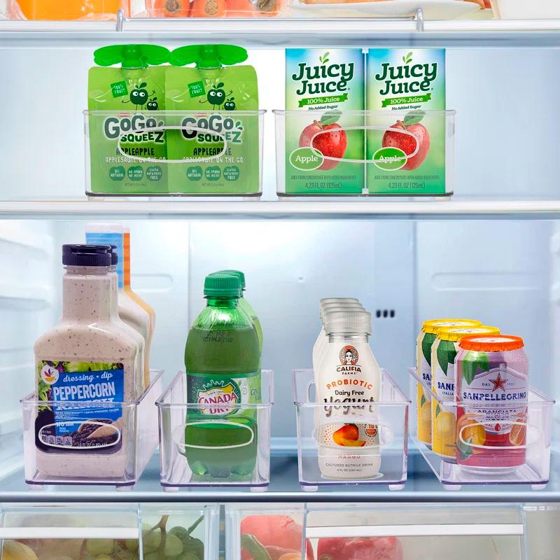 Sorbus Sorbus Clear Stackable Kitchen and Fridge Storage Bins in 4 Variety Pack