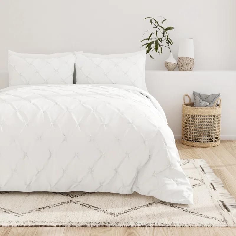 Becky Cameron Pinch Pleat Textured Duvet Cover Set