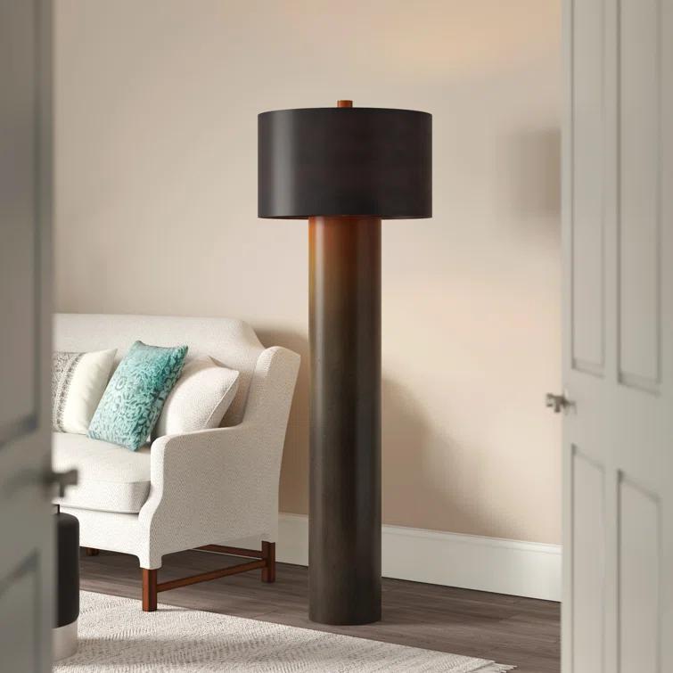Global Views Tortoise Drum Floor Lamp