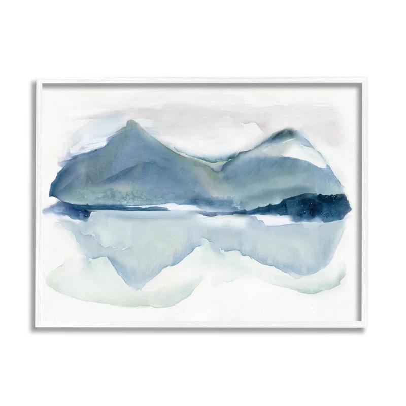 Stupell Industries " Iceberg Mountain Water Glacier Reflection Abstract Landscape " by Carol Robinson