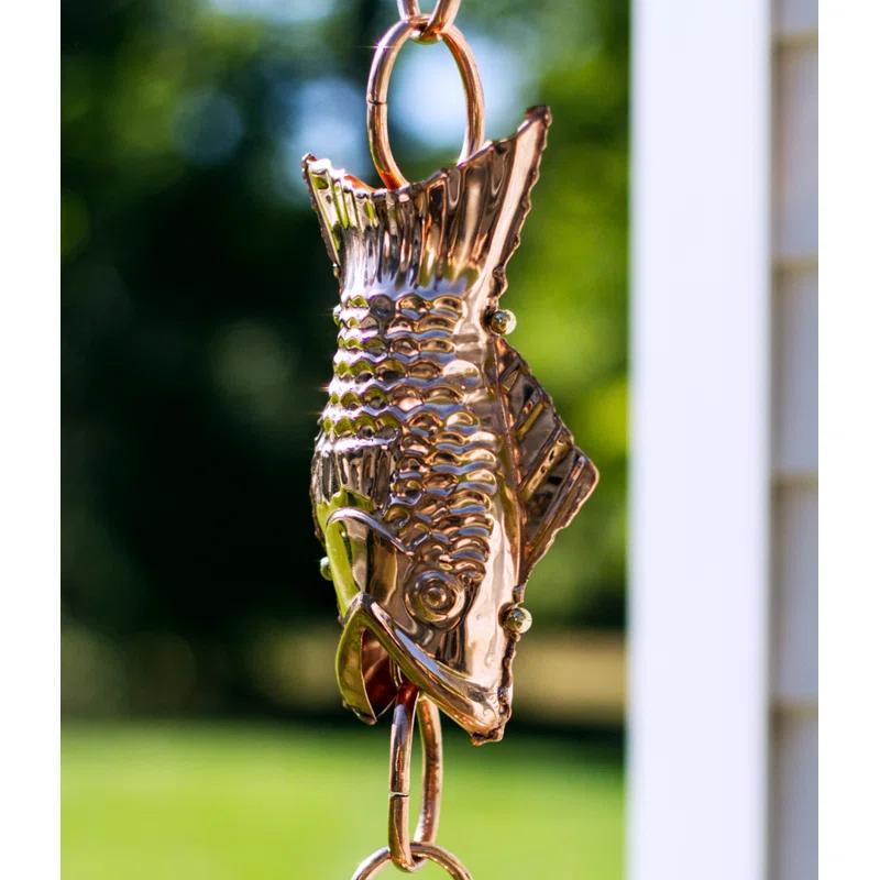 Highland Dunes Carlisle Weather Resistant Copper Animals Rain Chain