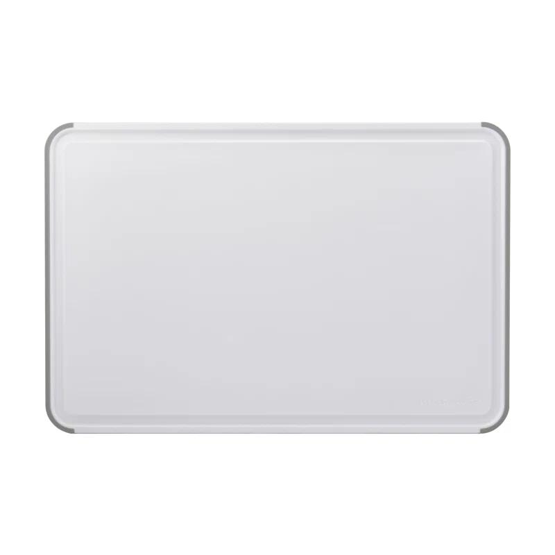 KitchenAid® Classic Nonslip Plastic Cutting Board, 12x18-Inch, White