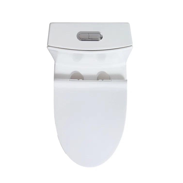Small Compact One Piece Toilet Dual Flush