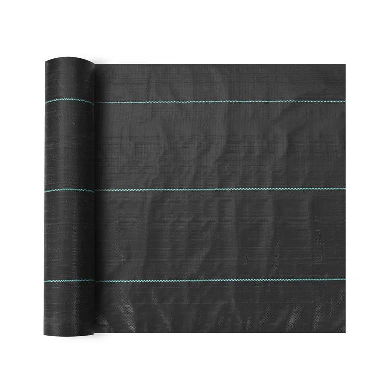 e-Joy Black Weed Barrier Landscape Premium Fabric-Heavy Duty Woven Ground Cloth With Superior Permeability Weed Control Convenient Design