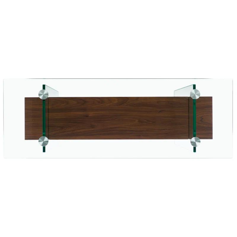 Highland Dunes Kayley 39.4'' Glass Console Table