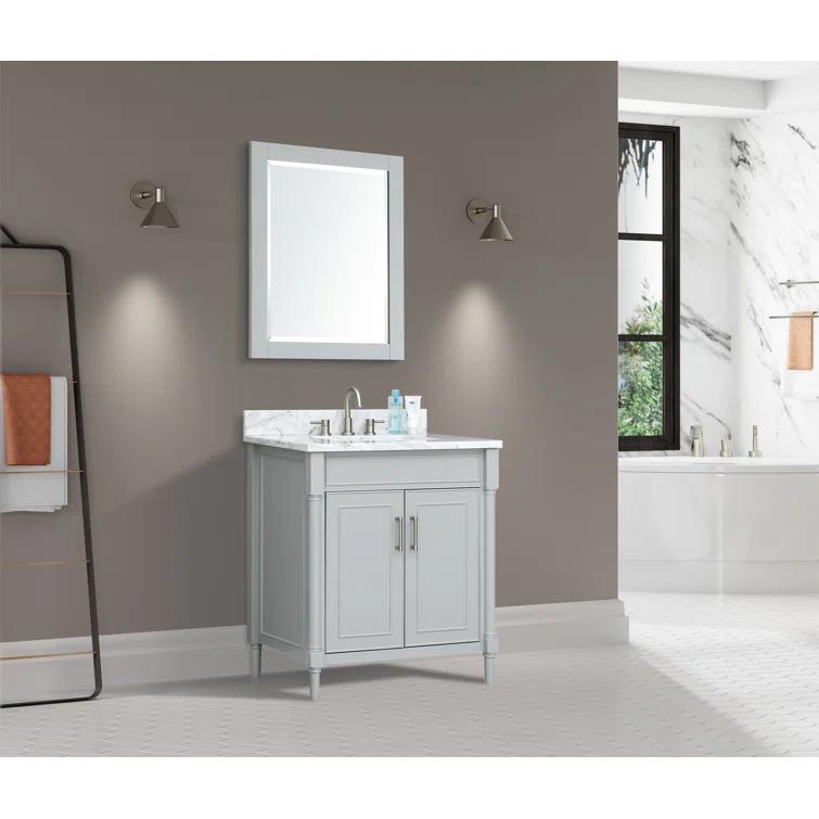 Joss & Main Addison 31'' Single Bathroom Vanity with Marble Top