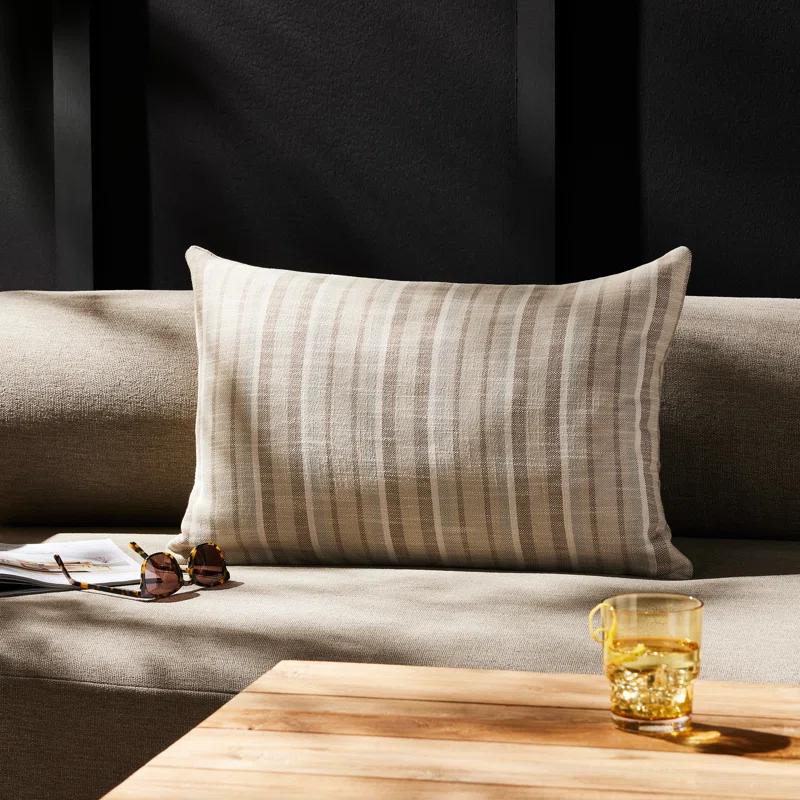Four Hands Adobe Striped Reversible Throw Pillow