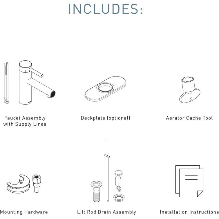 Align Single Hole Bathroom Faucet