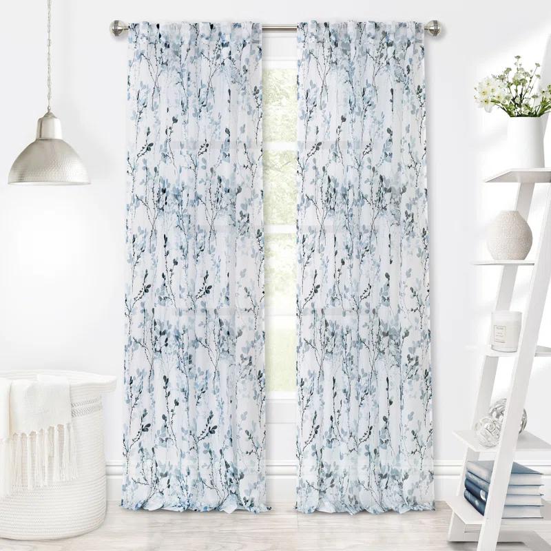 Red Barrel Studio® Molineux Polyester Semi Sheer Curtain Single Panel