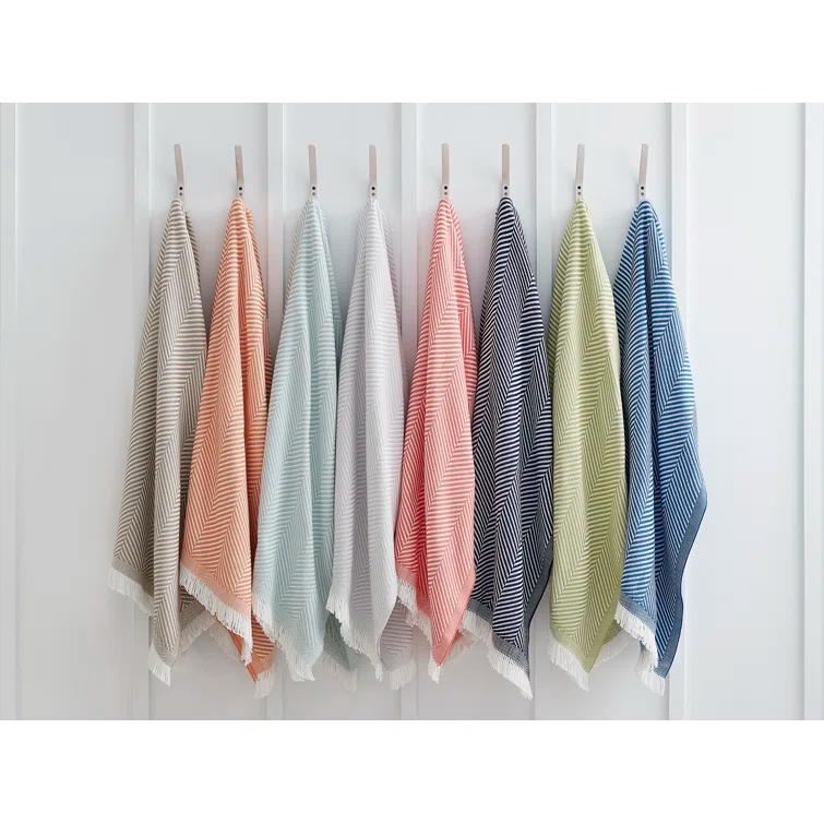 Gray Cotton Bohemian Fringe Throw Blanket