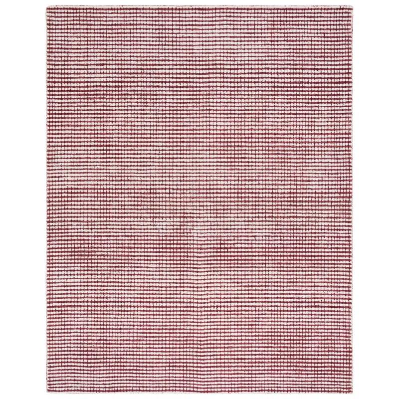 Abstract Hand Tufted Wool Checkered Rug