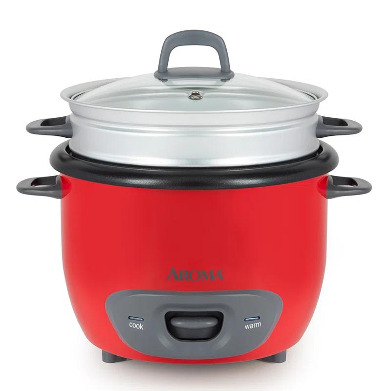 Aroma Aroma 14-Cup Pot Style Rice Cooker and Food Steamer Set