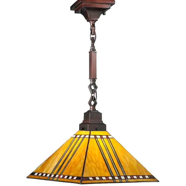 Meyda Lighting 1 - Light Mahogany Bronze Unique/Statement Pendant