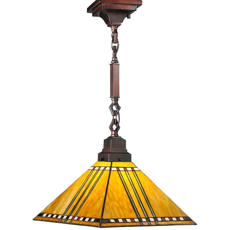Meyda Lighting 1 - Light Mahogany Bronze Unique/Statement Pendant