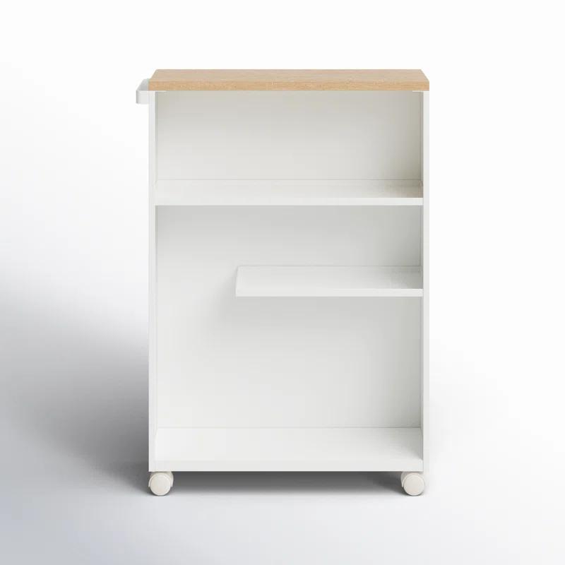Yamazaki White Rolling Bathroom Cart