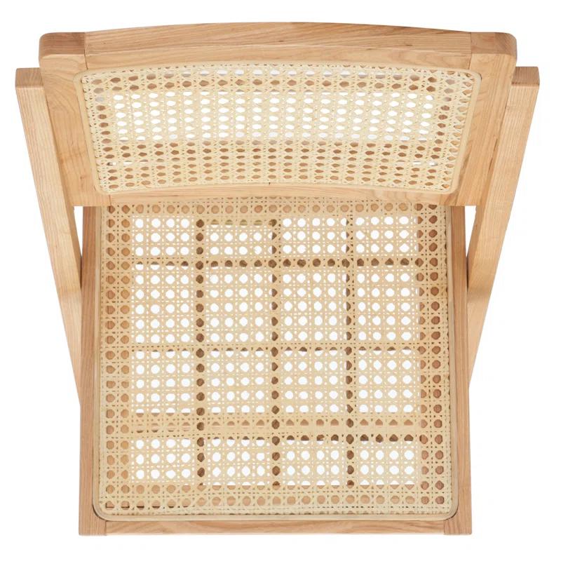 Dan Rattan Folding Dining Chair (Set of 2)