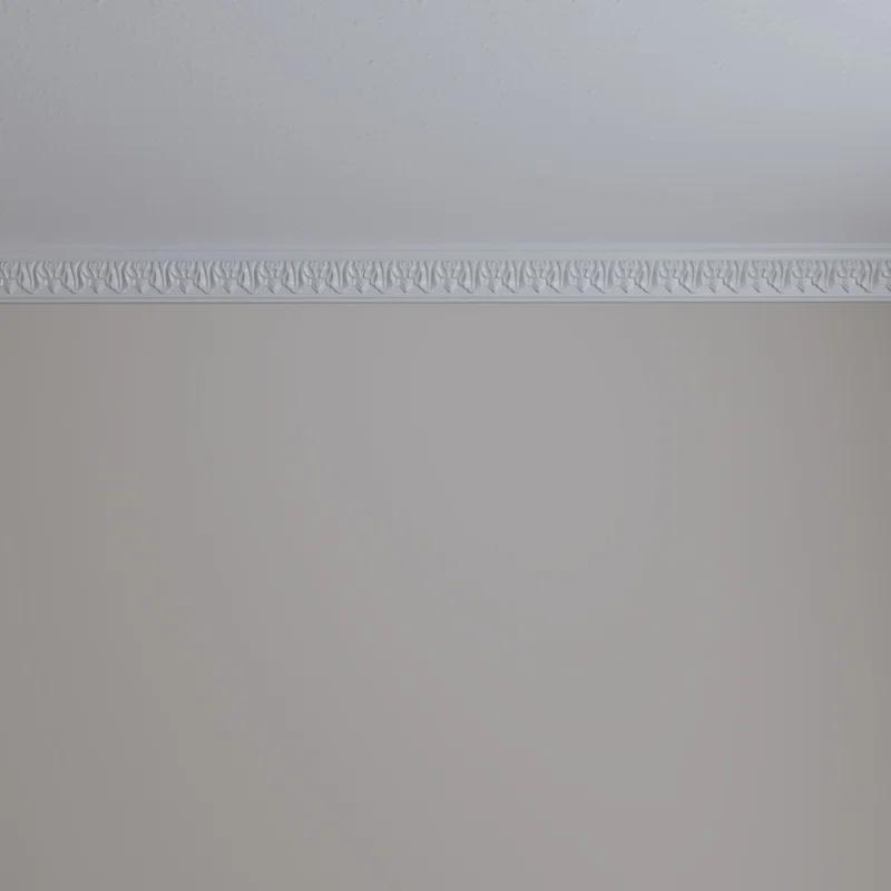 Ekena Millwork 2 5/8"H x 1 1/4"P x 2 7/8"F x 94 1/2"L Ashur Leaf Crown Moulding