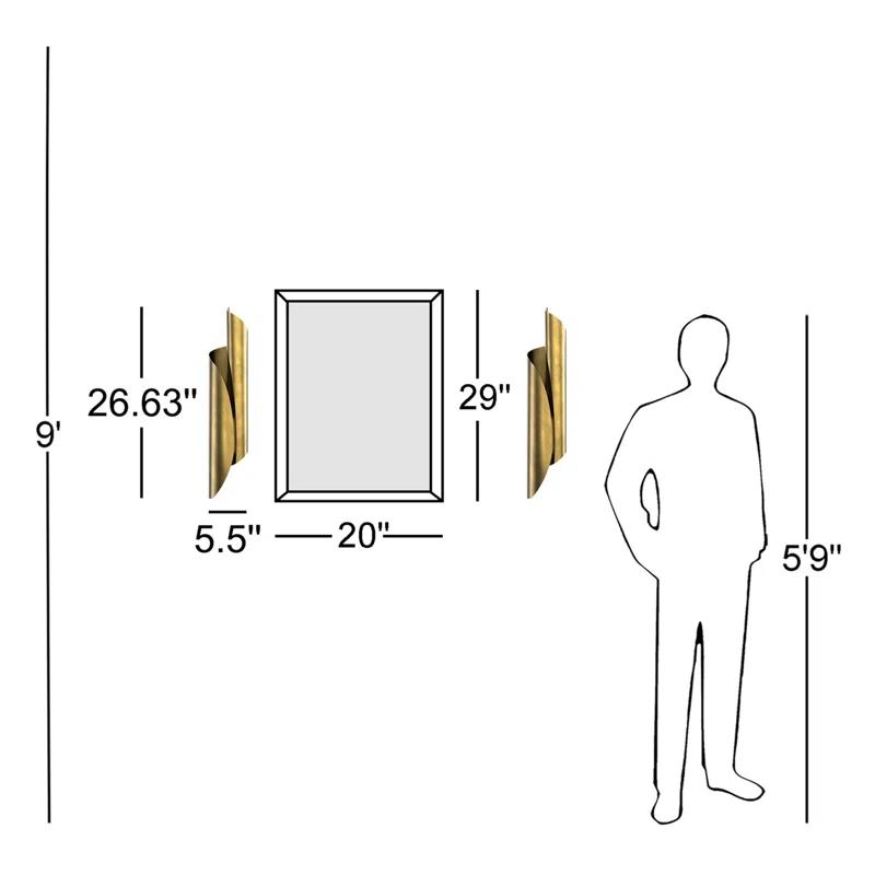 Parducci 2 Light Dimmable Corner Wall Light