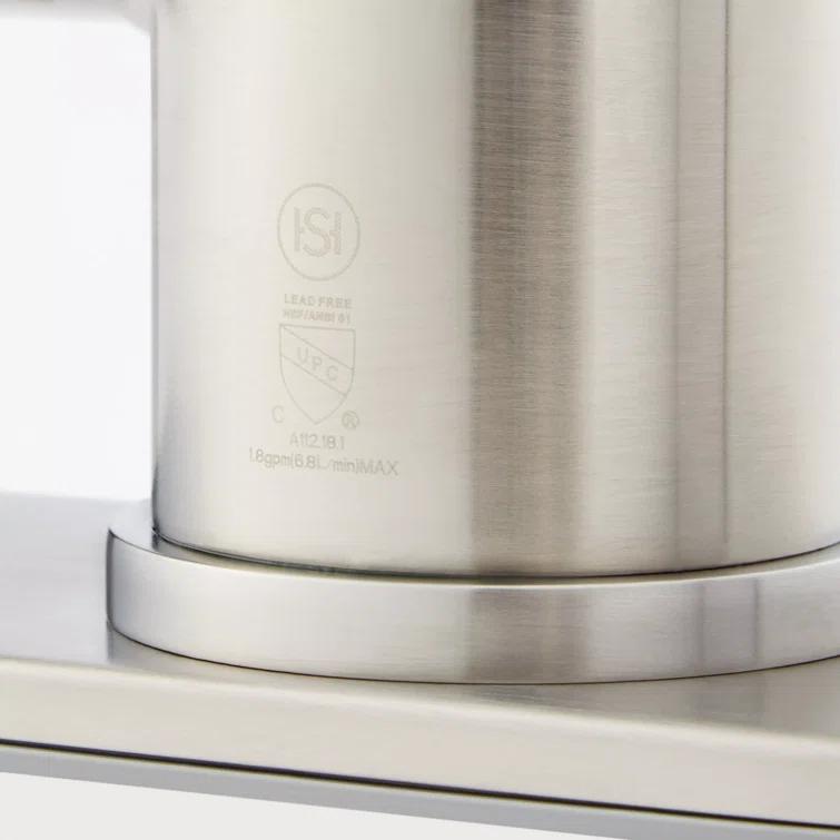 Signature Hardware Ridgeway Single Hole Pull Down Touchless Kitchen Faucet with Deck Plate 482397