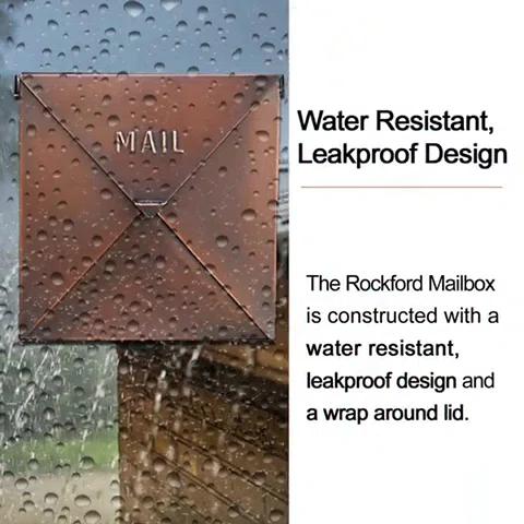 Rockford Aluminum Wall Mounted Mailbox