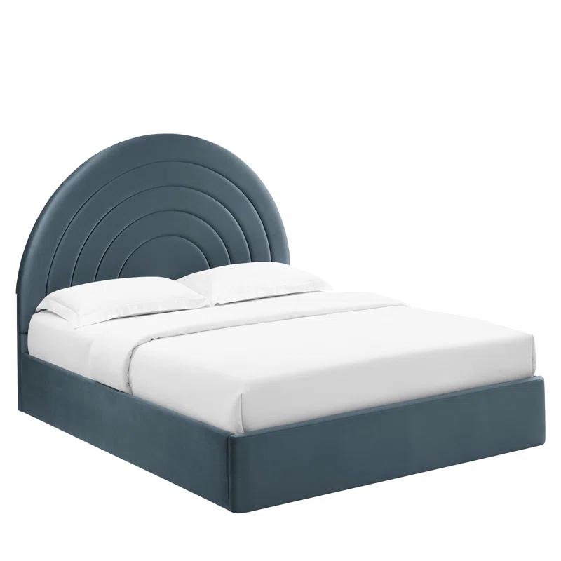 Modway Solana Arched Performance Velvet Platform Bed