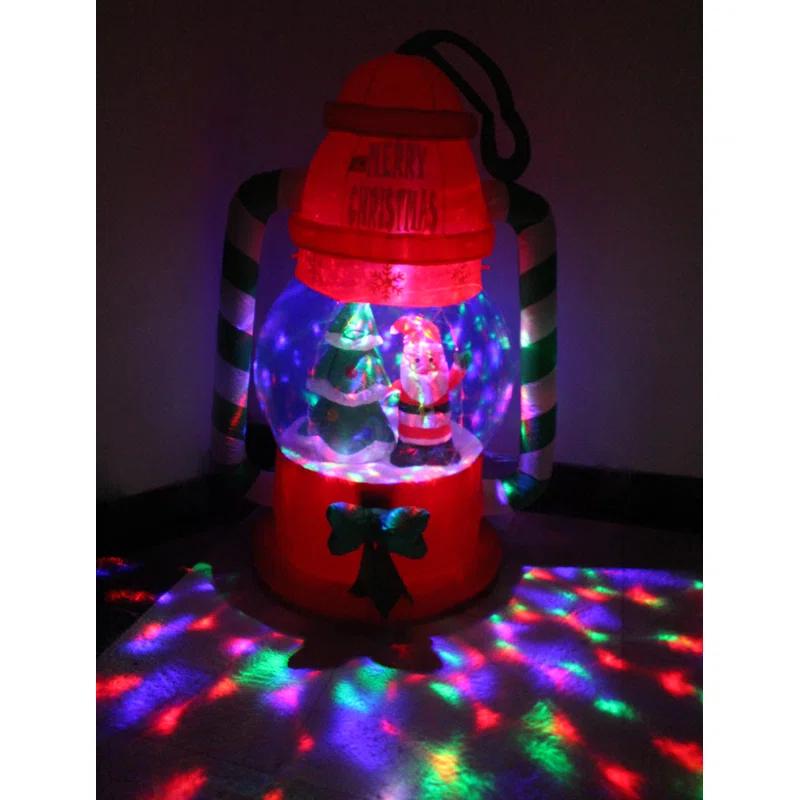The Holiday Aisle® 6 Foot Tall Lighted Christmas Inflatable Lantern with Santa Claus and Christmas Tree Indoor / Outdoor Holiday Blow Up Yard Garden Decoration & Reviews | Wayfair