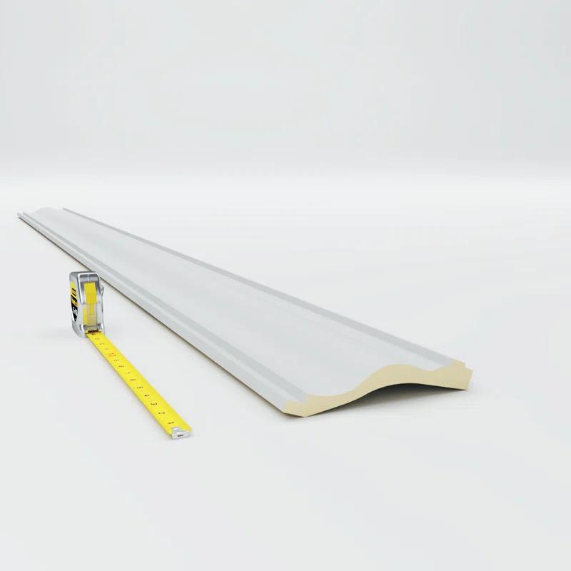 Ekena Millwork 7 1/8"H x 3 1/4"P x 7 3/4"F x 94 1/2"L Milton Smooth Crown Moulding