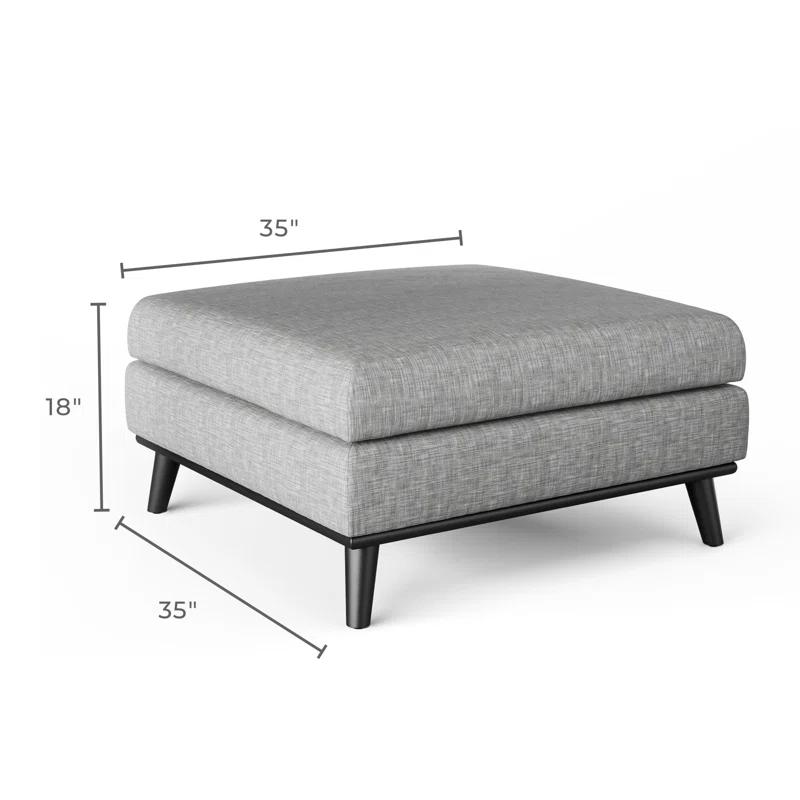 Wade Logan® Crampton Upholstered Ottoman