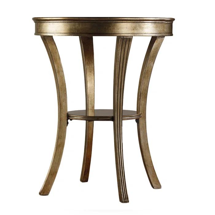 Sanctuary Mirrored Glass Tray Top End Table