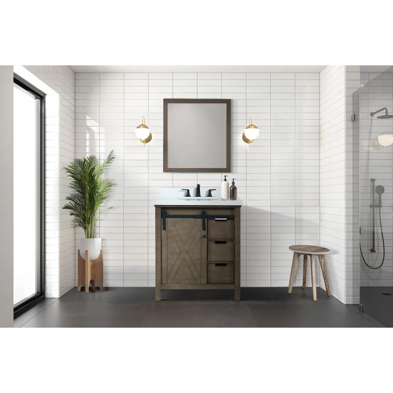 Lexora Marsyas 30 in W x 22 in D Single Bath Vanity