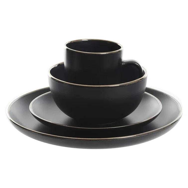 Gibson Home Rockaway Round Stoneware Dinnerware