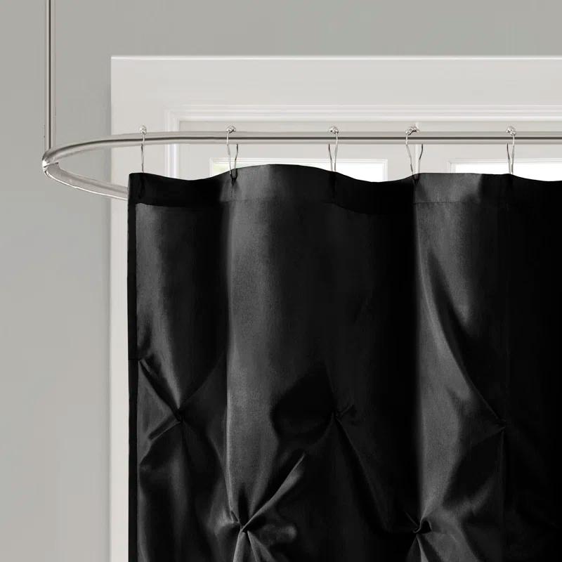 Madison Park Laurel Tufted Semi-Sheer Shower Curtain
