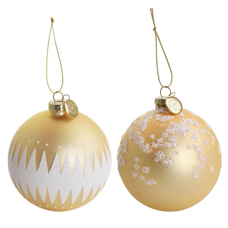 Martha Stewart 4 Piece Martha Stewart Ball Ornament Set