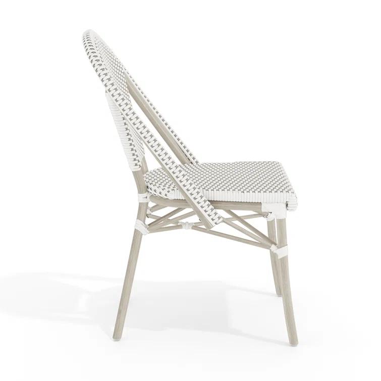 Martha Stewart Martha Stewart Lily Pond All-Weather Stackable Patio Bistro Dining Chair