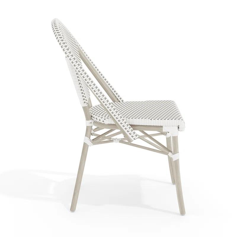 Martha Stewart Martha Stewart Lily Pond All-Weather Stackable Patio Bistro Dining Chair