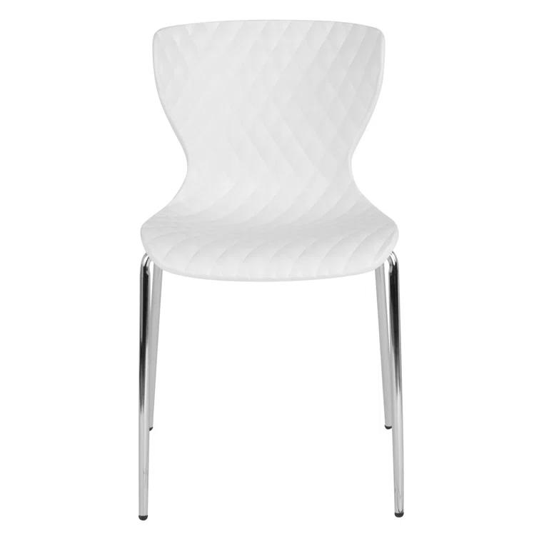 Flash Furniture Lowell Contemporary Design Plastic Stack Chair (Set of 4)