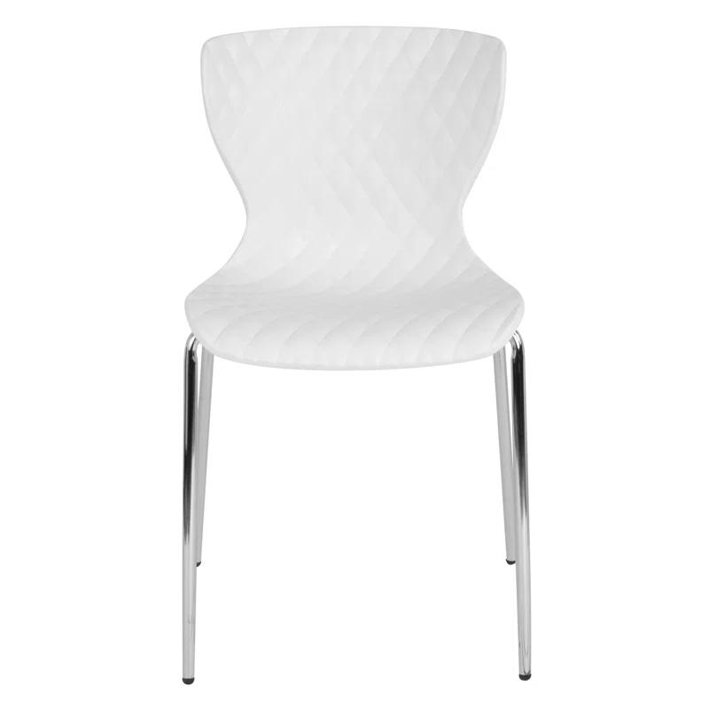 Flash Furniture Lowell Contemporary Design Plastic Stack Chair (Set of 4)